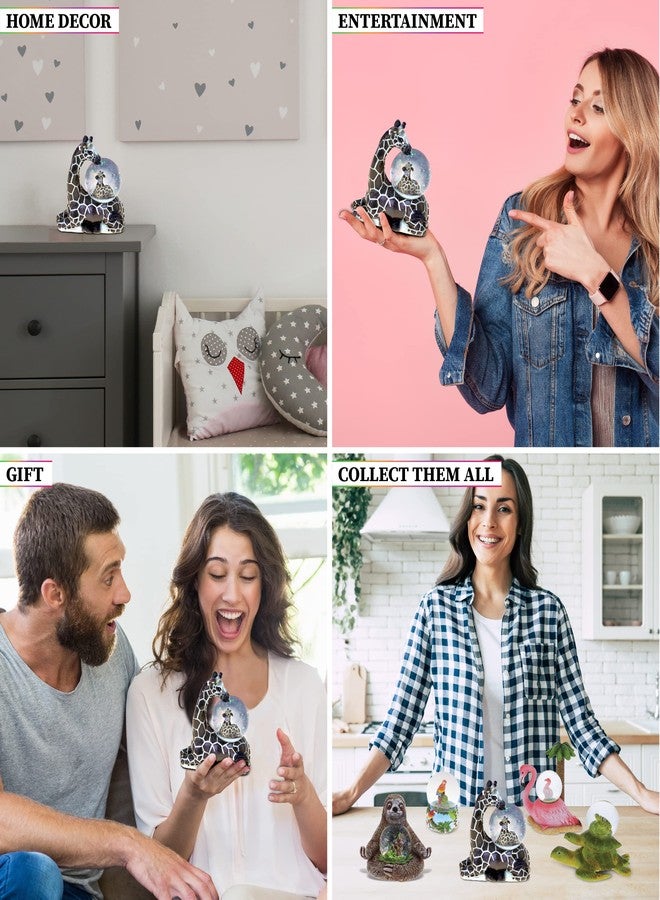 Puzzled COTA Global Giraffe Snow Globe Decor - Beautiful Snow Globe Decorations with Giraffe Figurine, Collectible Snow Globes Perfect Giraffe Decor for Home, Office Space, Figurine Shelf, or Desk - 45mm - Image 3