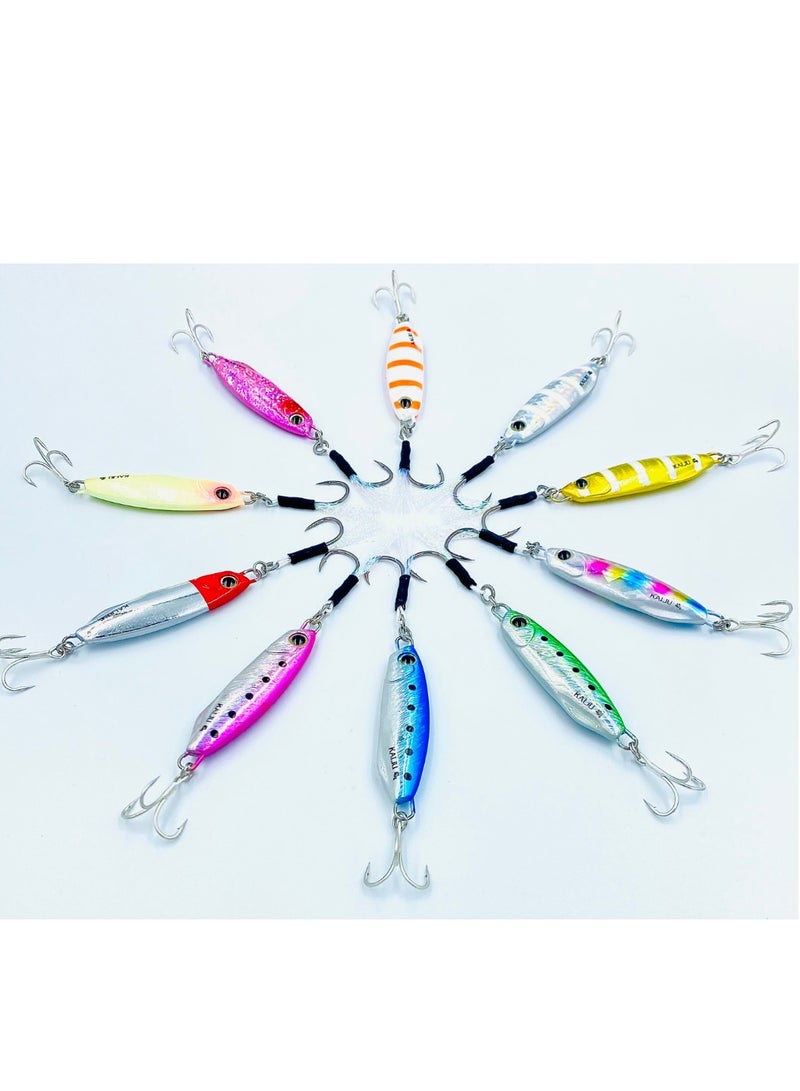 oakura Kaiju Blue Sardines Jig - 30G Weights, Extra Sharp Bkk Hook, 10 Mesmerizing Colors - Lightweight Gear For Epic Fishing Adventures - Image 2