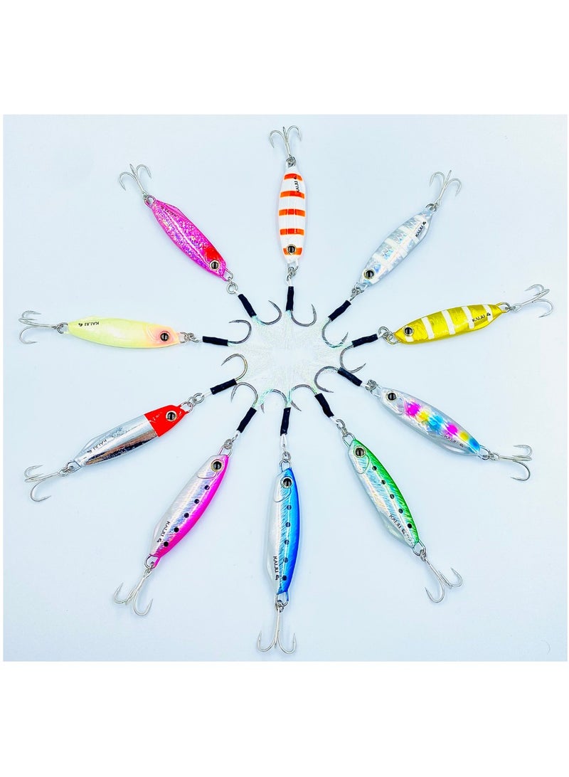 oakura Kaiju Blue Sardines Jig - 30G Weights, Extra Sharp Bkk Hook, 10 Mesmerizing Colors - Lightweight Gear For Epic Fishing Adventures - Image 3