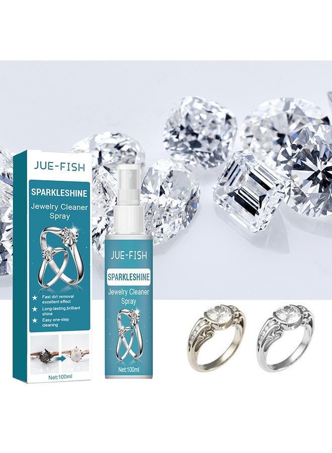 JUE-FISH Jewelry Spray Cleaner for Necklaces, Gold Jewelry, and Accessories - Stain Removal and Anti-Oxidation Cleaner - Image 1