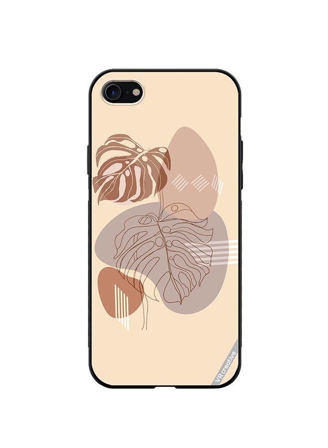 VR CREATIVE Protective Case Cover For Apple iPhone SE (2022) Line Art Nature Design Multicolour - Image 1