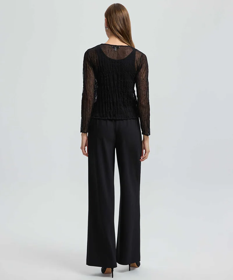 Ipekyol  Embroidered Sheer Knit Top for Women | Best Price UAE