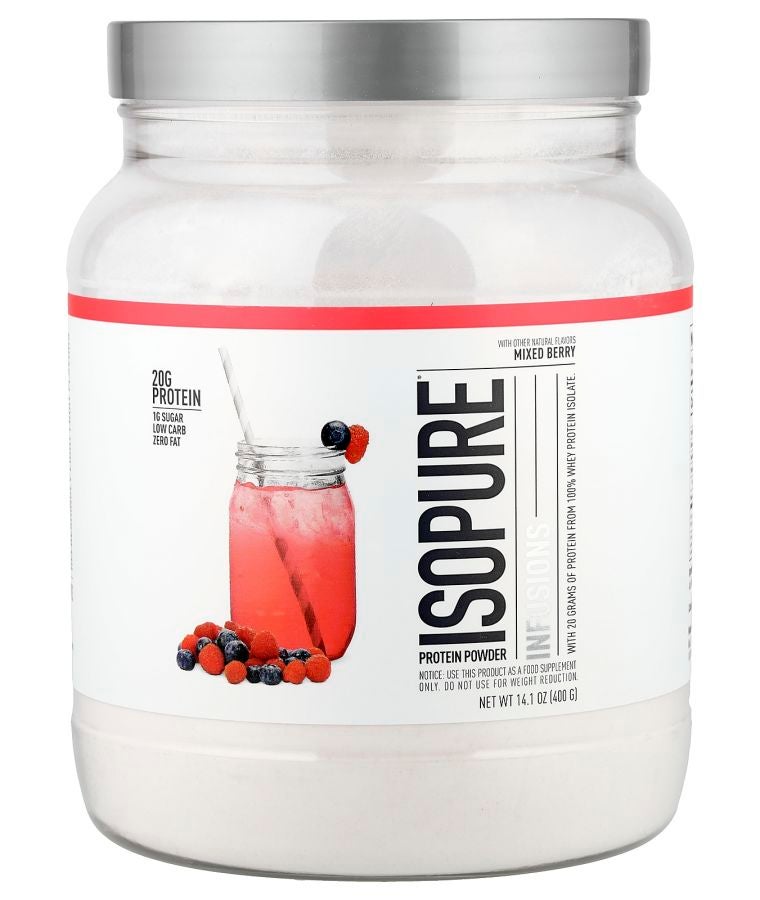 Isopure Infusions Protein Powder Mixed Berry 14.1 oz (400 g)