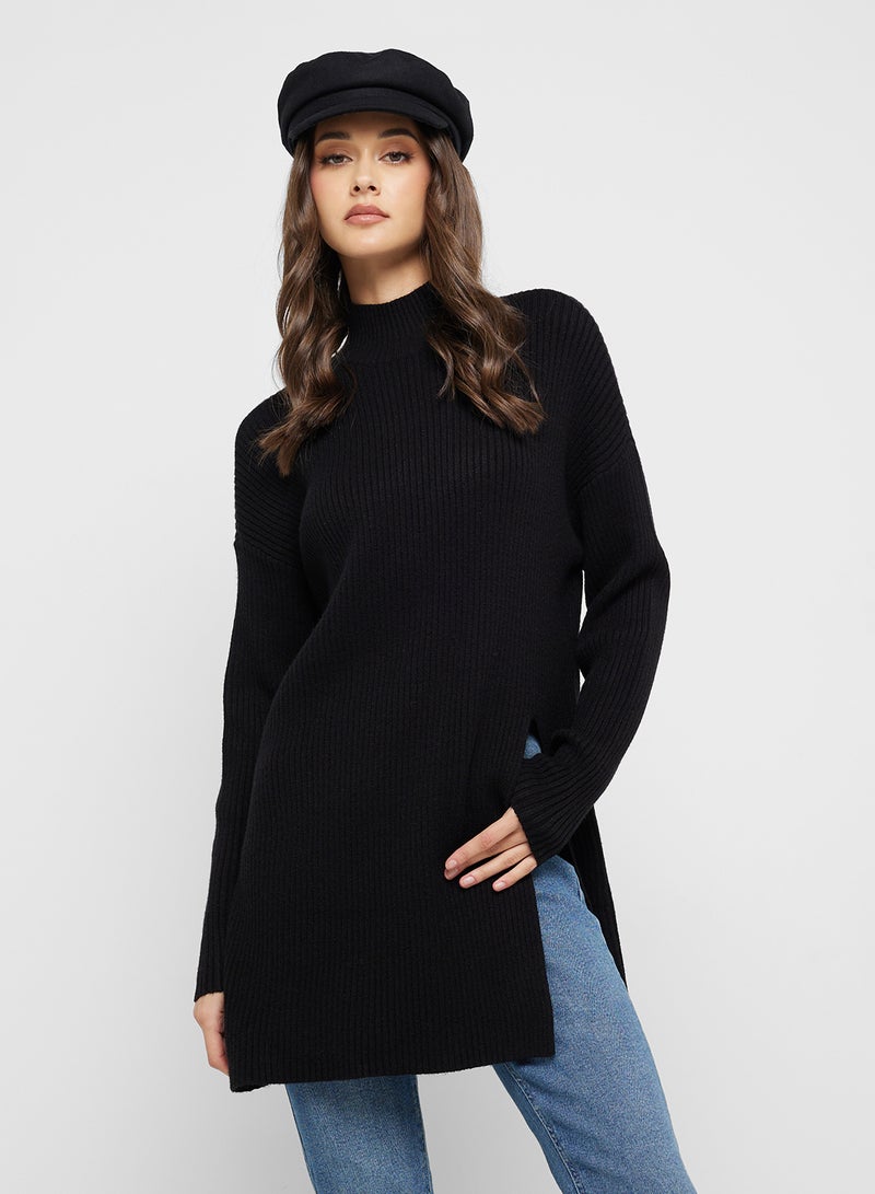 ONLY High Neck Side Slit Knit  - Image 1
