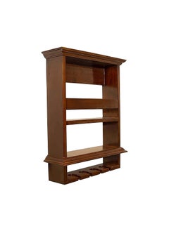 RENEWITURE RENEWITURE Wooden Wall Hanging Design Bar Bar Cabinets for Home Mini Bar for Home Solid Wood Make Wine Storage Cabinet with Glass Hanging Space  - Image 5