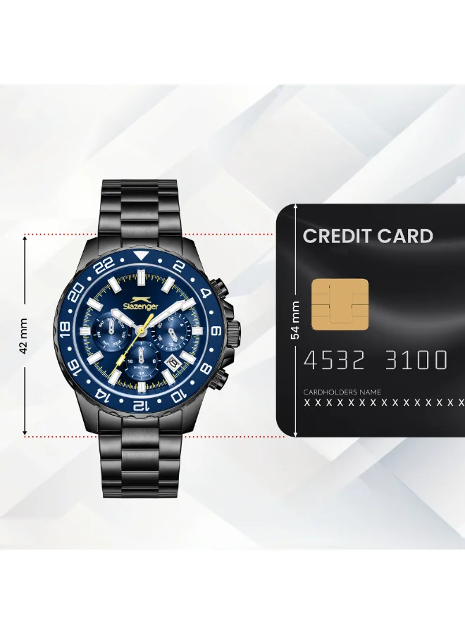 Slazenger  Men's Metal Multi Function Watch SL.9.2552.2.660 - 42 mm for Men | Best Price UAE