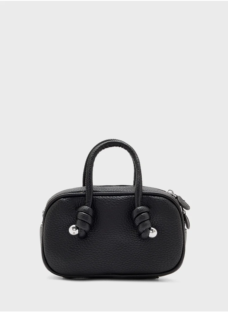 ايلا Metal Trim Detail Satchel Bag