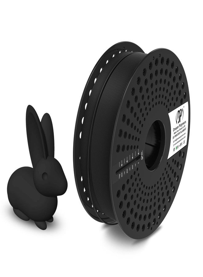 DP - DREAM POLYMERS Dreampolymers Premium TPU Filament 1.75mm 1kg: Premium Flexible 3D Printer Material with +/- 0.02mm Tolerance. Ideal for Direct Drive & Bowden Type 3D Printers. (Black) - Image 2