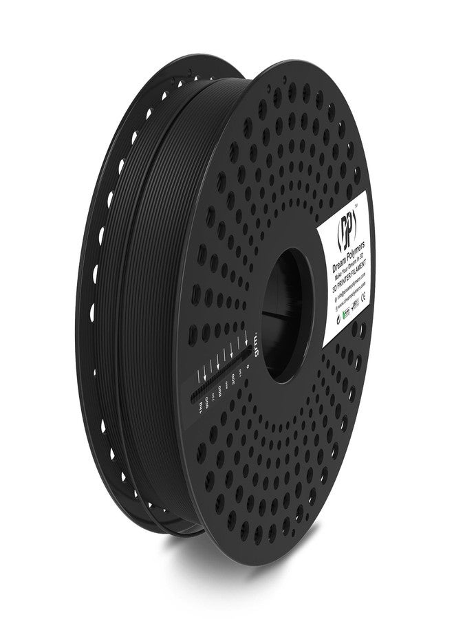 DP - DREAM POLYMERS Dreampolymers Premium TPU Filament 1.75mm 1kg: Premium Flexible 3D Printer Material with +/- 0.02mm Tolerance. Ideal for Direct Drive & Bowden Type 3D Printers. (Black) - Image 1