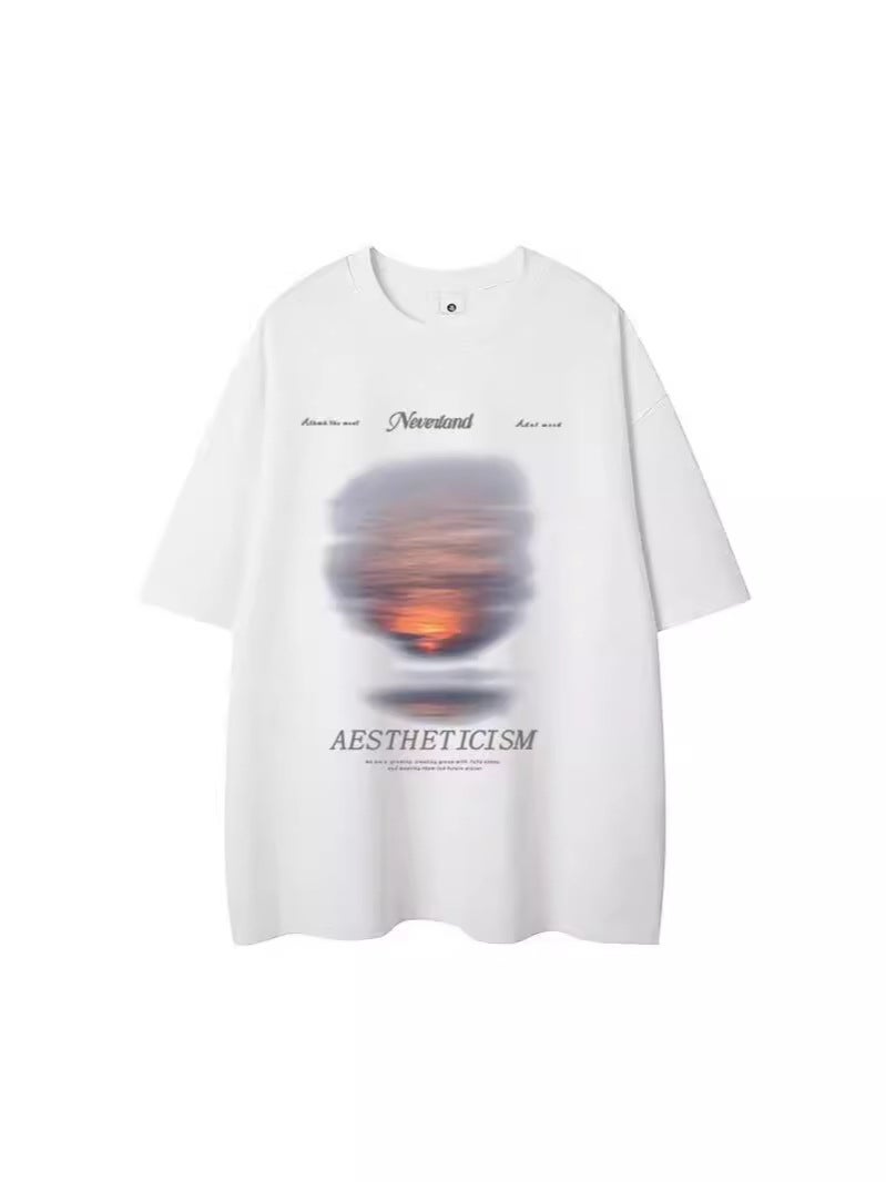 Heavy 180g Short-sleeved T-shirt Men's Summer New Khmer Fashion Brand Round Neck Casual Loose Half-sleeved Top T-shirt - Image 2