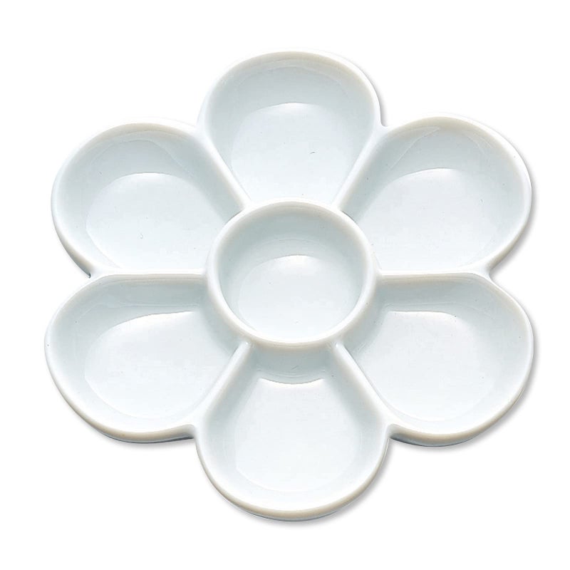 Zig Umezara Ceramic Paint Palette for Watercolor, Goauche and Sumi Ink Stick Ideal for Watercolor, Acrylic, and Oil Painting, This Tool is Both Beautiful and Functional. Made in Japan - Image 1