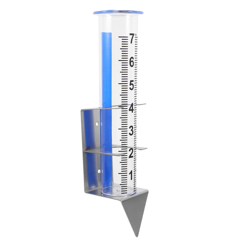 FRCOLOR Large Capacity Outdoor Garden Rain Gauge with Stainless Steel Bracket for Yard Patio Farm - Image 2