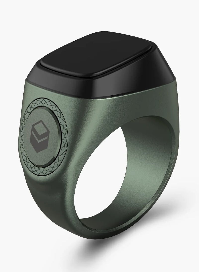 إيكيبلا عداد التسبيح الرقمي، IQIBLA SMART Zikr Ring معدني 20 مم أخضر، - Image 1