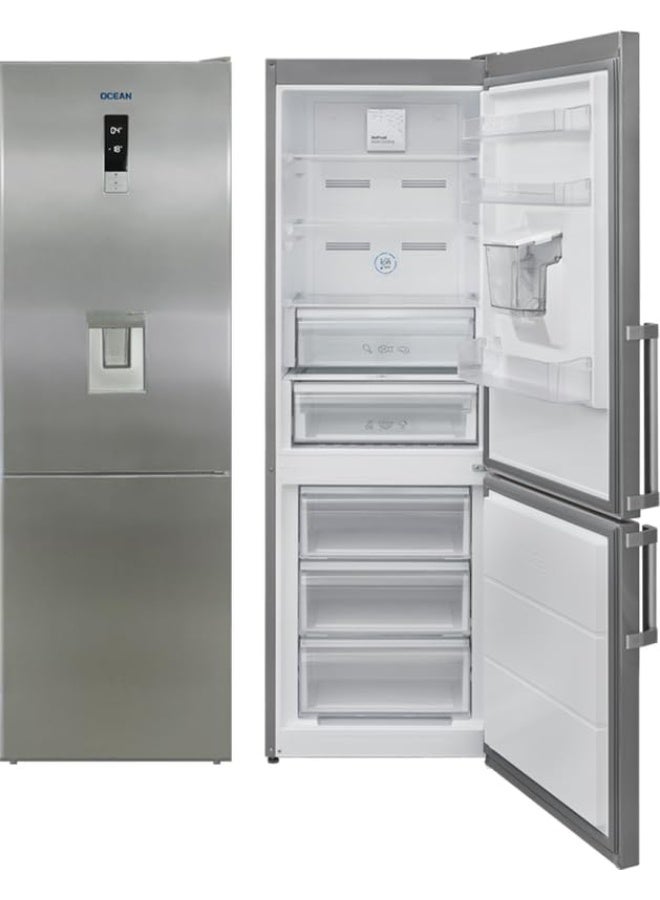 أوشن اوشين ثلاجة كومبي بخاصية إذابة الثلج (نو فروست) ، رقمية، 341 لتر، موزع مياه، اينوكس - +CNF 4101 TD X A - Image 1