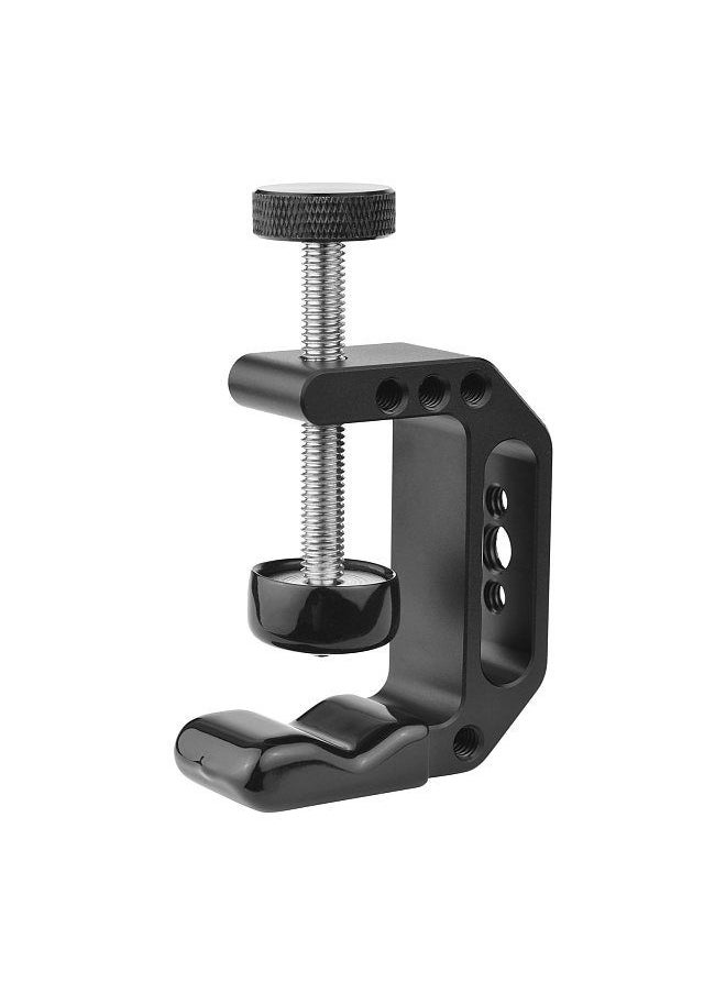 Generic - Universal C Clamp Heavy Duty Desktop Mount Clamp Tripod Light Stand Clamp with Standard 1/4 Inch & 3/8 Inch Screw Holes for Mounting Video Monitor Flash Speedlite Microphone - Image 1
