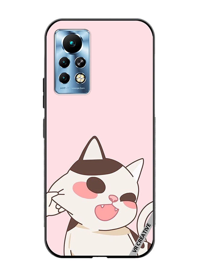 VR CREATIVE Protective Case Cover For Infinix Note 11 Pro Cheeky Cat Design Multicolour - Image 1