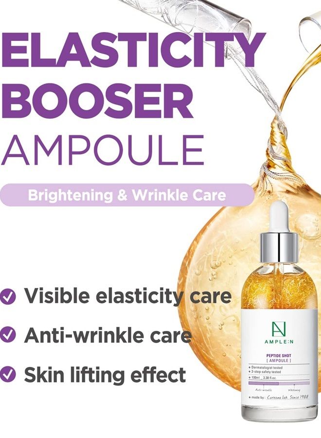 CORÉANA AMPLE:N Peptide Shot Ampoule - Anti-Aging Face Ampoule with Peptide Threads to Minimize Wrinkles and Improve Firmness - Peptide Serum to Lift Sagging Skin - Visibly Plump, 3.38 fl. oz. - Image 2