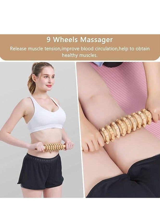 Arabest 5 In 1 Wood Therapy Massage Tools, Lymphatic Drainage Massager, Professional Maderoterapia Kit, Body Shaping, Anti-Cellulite, Massager Body Sculpting Tools for Muscle Pain Relief  - Image 2