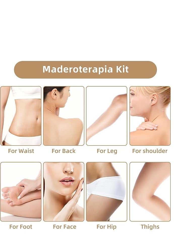 Arabest 5 In 1 Wood Therapy Massage Tools, Lymphatic Drainage Massager, Professional Maderoterapia Kit, Body Shaping, Anti-Cellulite, Massager Body Sculpting Tools for Muscle Pain Relief  - Image 4