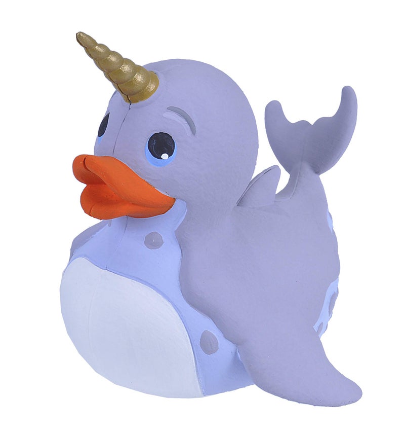 Wild Republic Rubber Duck, Narwhal, Gift for Kids, Great Gift for Kids and Adults, 4 inches