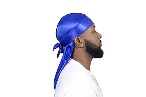 ForceWave 3 Pieces Silky Durags and 1 Wave Cap Pack for Men Waves, Moisture-Tech Fabric Satin Du-Rag - Image 3