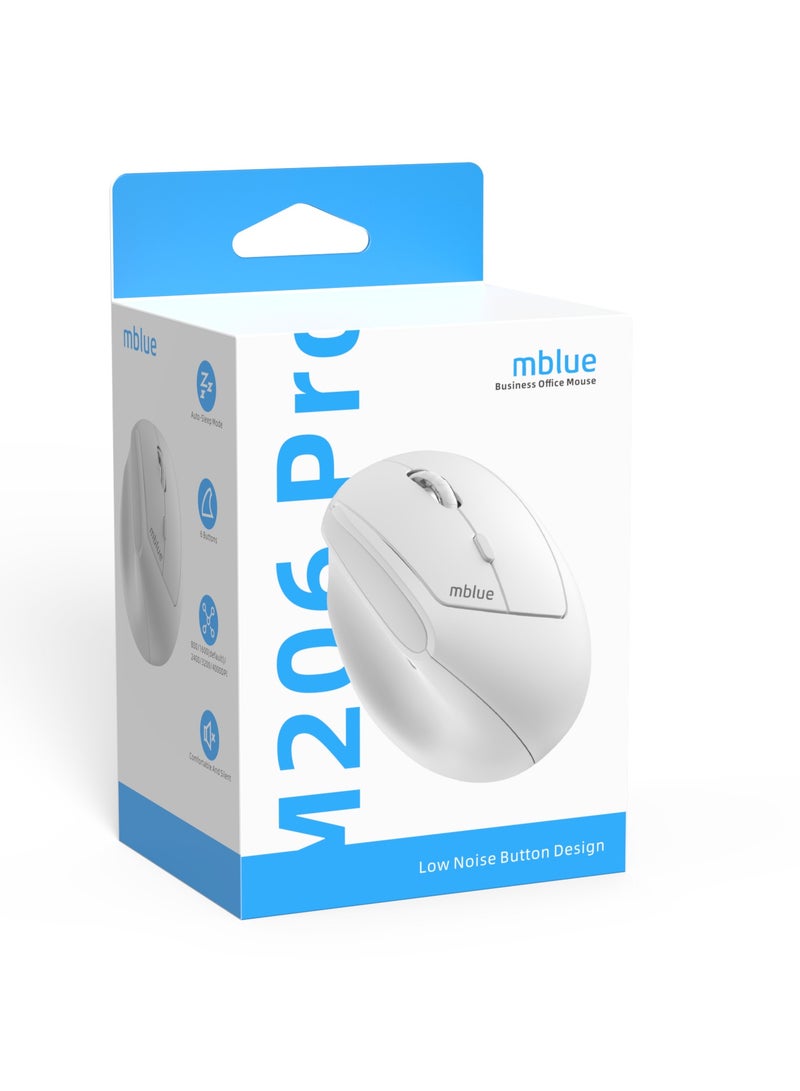 mblue Business Vertical Office Mouse – Silent Clicks, Smooth Control, Professional Performance, M206 Pro - Image 2