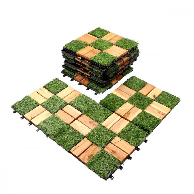 Family Ship Parquet flooring - grass flooring and wood flooring, size 30*30cm, 12 pieces - Image 3