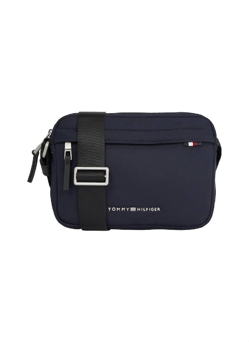 TOMMY HILFIGER Men's Signature Camera Crossover Bag - Polyester, Blue  - Image 1