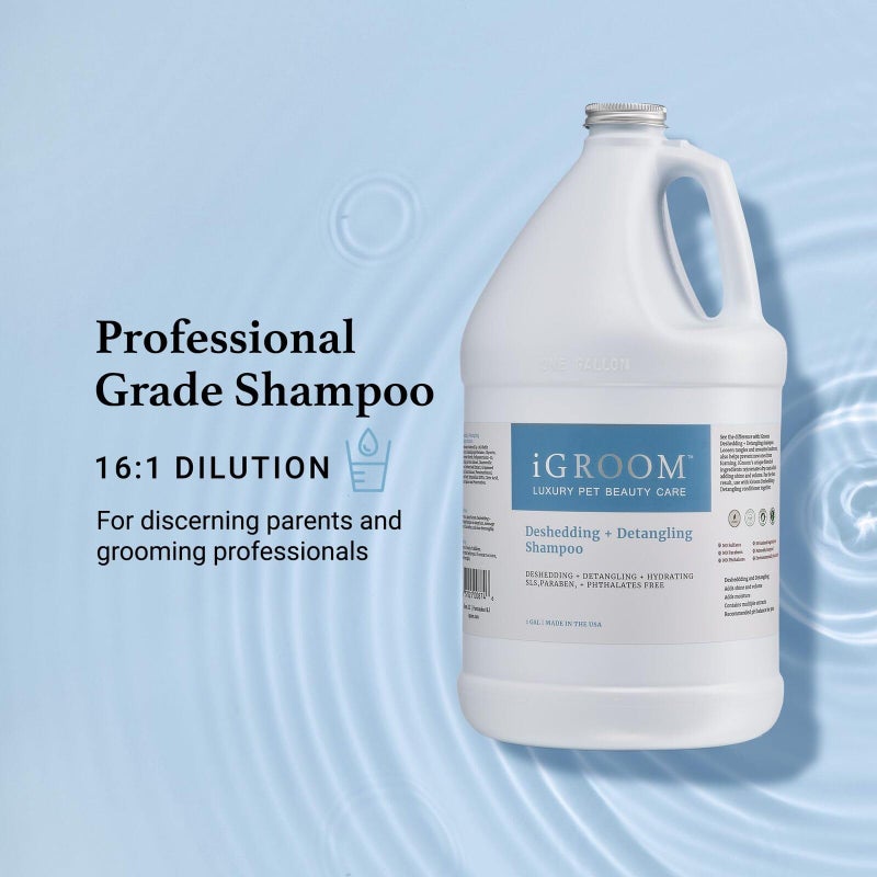 iGroom Deshedding & Detangling Dog Shampoo, Luxury Pet Beauty Care, Loosen Tangles + Unwanted Undercoat, Adds Shine + Volume, Made in USA (16 OZ) - Image 4