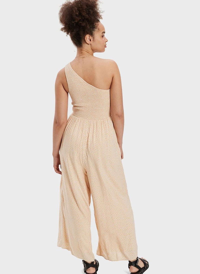 American Eagle - One Shoulder Wide Leg Jumpsuit - Image 1
