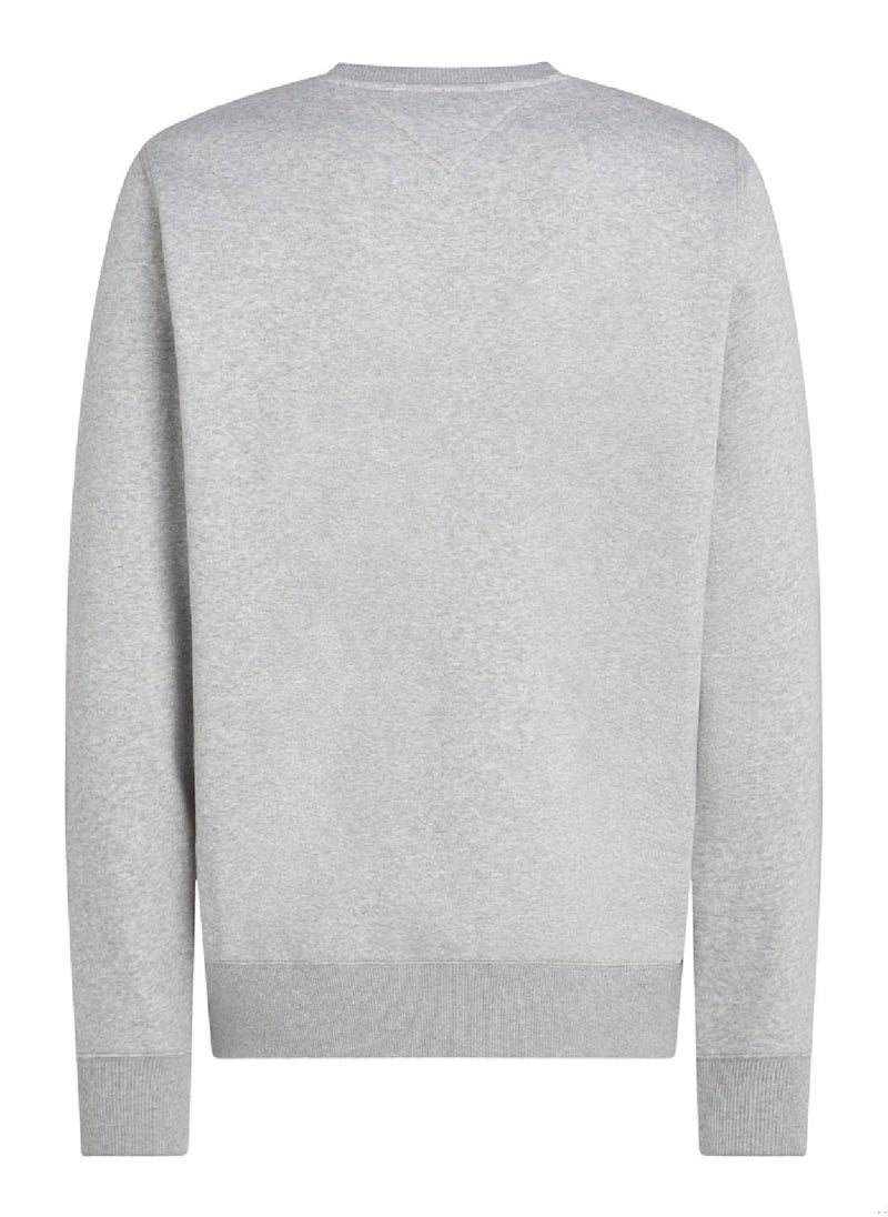 TOMMY HILFIGER Men's Sripe Pullover Hoodie, Grey - Cotton  - Image 5