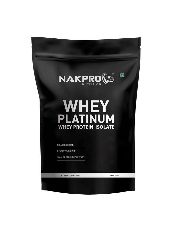 NAKPRO Platinum Whey Protein Isolate | 28g Protein, 6.4g BCAA | Trustified Certified - 500g Chocolate Cream | Low Carbs, Fast Absorbing Whey Protein Powder - Image 1