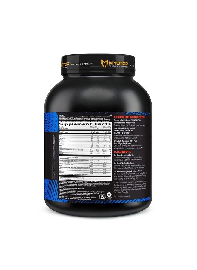 GNC - AMP Wheybolic Alpha with MyoTOR Protein Powder | Targeted Muscle Building and Workout Support Formula with BCAA | 40g Protein | Classic Vanilla | 22 Servings - Image 1
