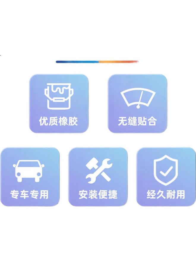 Generic Aojian Nissan Qashqai [2016 Models] Dedicated Frameless Wiper Blade, Original Size, A-Grade Rubber Strip - Image 3