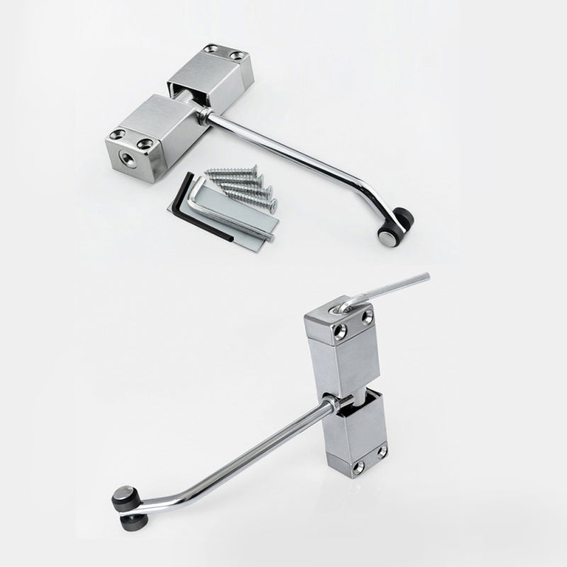Door Closer: Black Stainless Steel Automatic Spring Tool - Adjustable Closing Speed Easy Installation for Home Hotel Office Commercial Use - Image 5