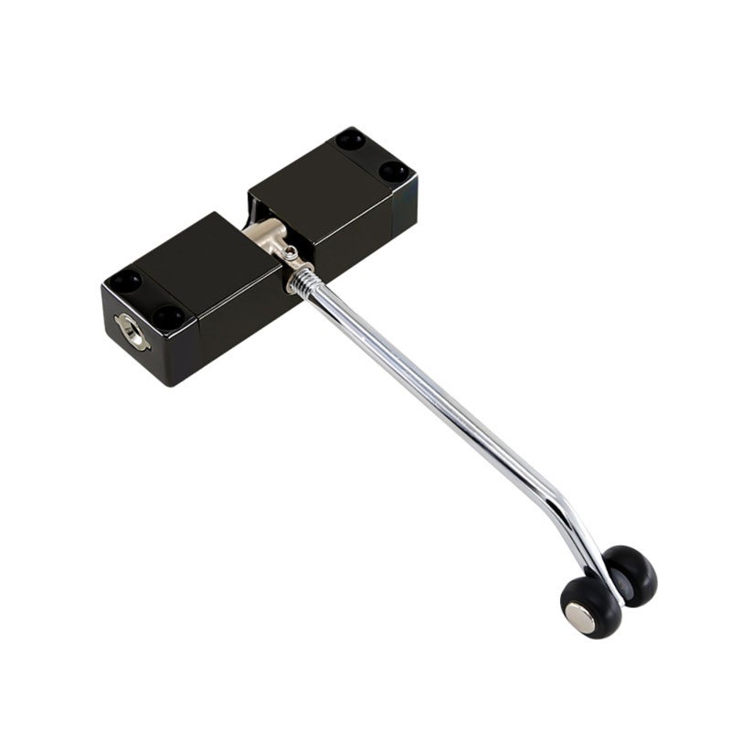 Door Closer: Black Stainless Steel Automatic Spring Tool - Adjustable Closing Speed Easy Installation for Home Hotel Office Commercial Use - Image 1