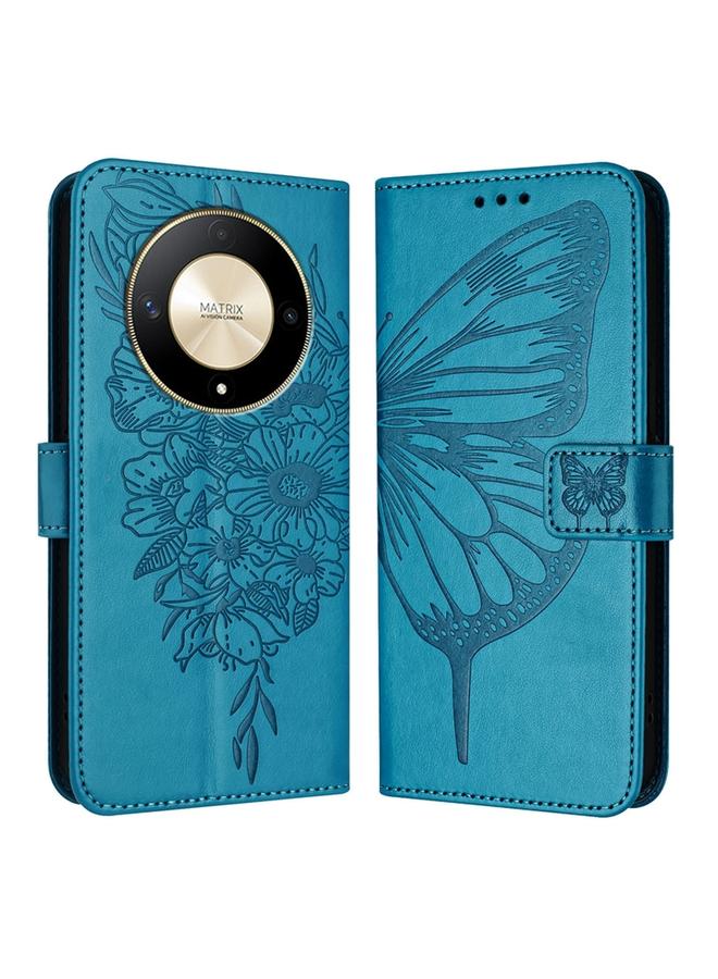 S-TOP Case For Honor X9b Global/Magic6 Lite 5G Global Embossed Butterfly Leather Phone Case - Image 1