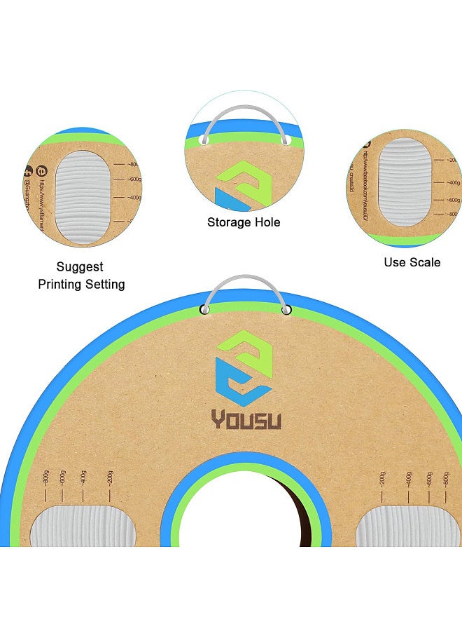 Polypropylene PP Filament  1.75mm 3D Printer Filament for 3D Printing 1kg(2.2lbs) Ultra Tough and Chemical Resistance Spool Spool