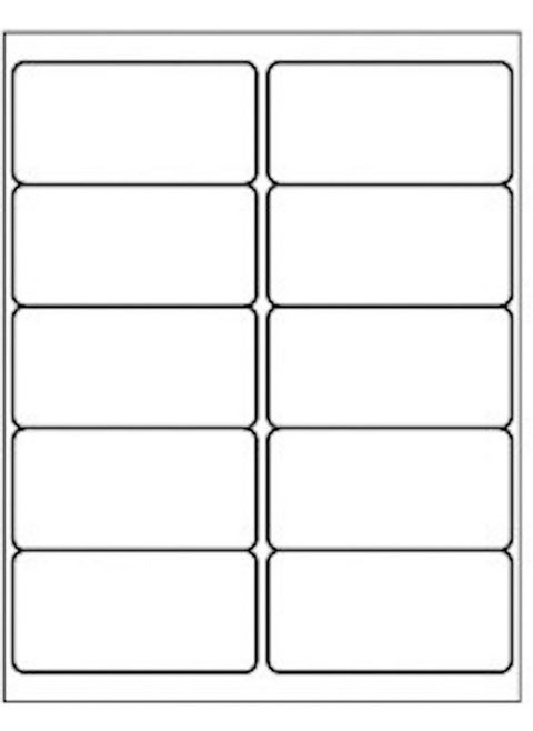 10 Up Shipping Address Labels 2 X 4 1000 Labels