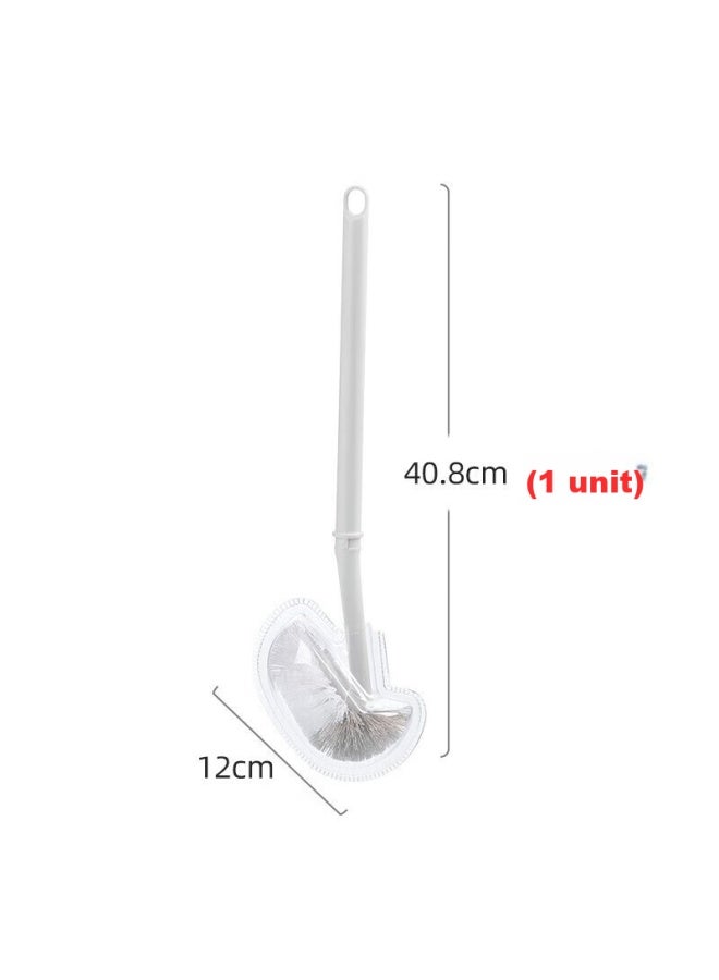 CHAHUA Camellia, Biejie Toilet Brush With Curved Head, Cleaning Hard Bristle Brush, Long-handled Bathroom Cleaning Tool, Toilet Brush - Image 1