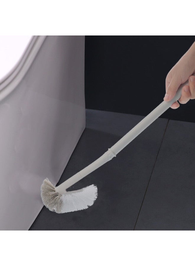 CHAHUA Camellia, Biejie Toilet Brush With Curved Head, Cleaning Hard Bristle Brush, Long-handled Bathroom Cleaning Tool, Toilet Brush - Image 4