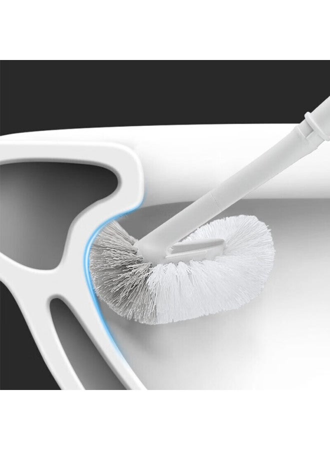 CHAHUA Camellia, Biejie Toilet Brush With Curved Head, Cleaning Hard Bristle Brush, Long-handled Bathroom Cleaning Tool, Toilet Brush - Image 2