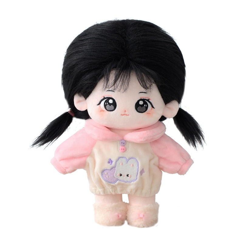 CALEMBOU Plush Doll 20cm Cute Cotton Doll with Skeleton Anime Plushies Soft Stuffed Dress Up Dolls Kawaii Plush Toys Gift Come with Clothes DollClothesDoufuB - Image 2
