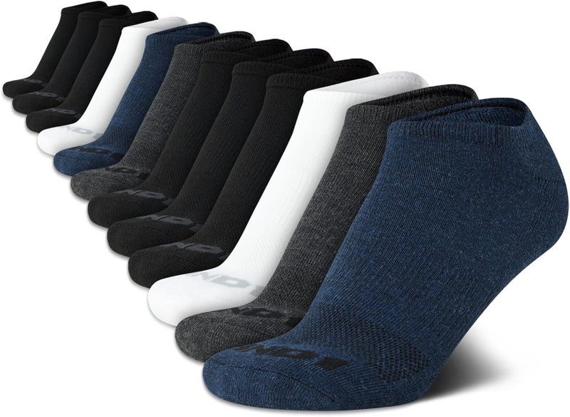 And1 Mens No Show Socks - 12 Pack Performance Stretch Athletic Compression Socks for Men - Sports Low Cut Socks (6-12.5) - Image 1