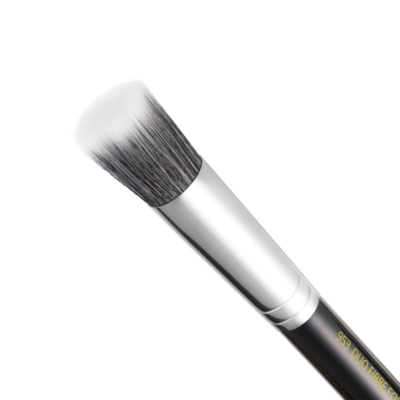 Bdellium Tools Professional Makeup Brush - Maestro Series 953 Duet Fiber Foundation - With Soft Synthetic Fibers, For Precise Application of Foundation (Black, 1pc) - Image 3