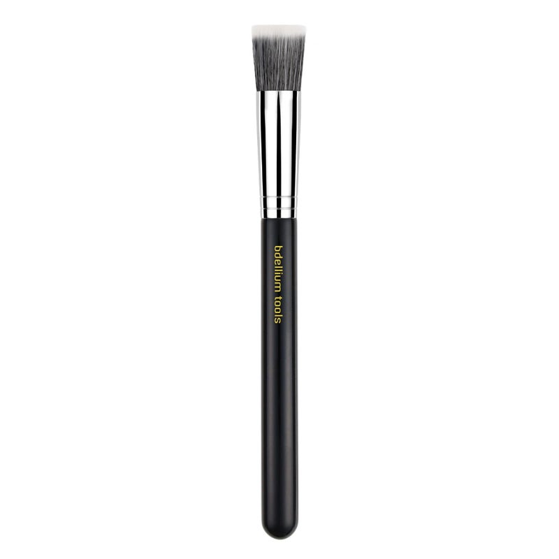 Bdellium Tools Professional Makeup Brush - Maestro Series 953 Duet Fiber Foundation - With Soft Synthetic Fibers, For Precise Application of Foundation (Black, 1pc) - Image 1