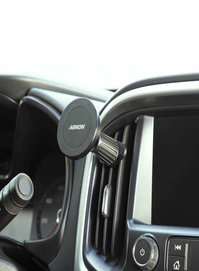 ARKON Mounts Car Vent Phone Mount | 20 Powerful Magnets | Quick 360° Rotation | Stable Vent Mount | Magnetic Phone Holder for Car | Compatible with iPhone, Galaxy, Note, Pixel, & More - Image 4