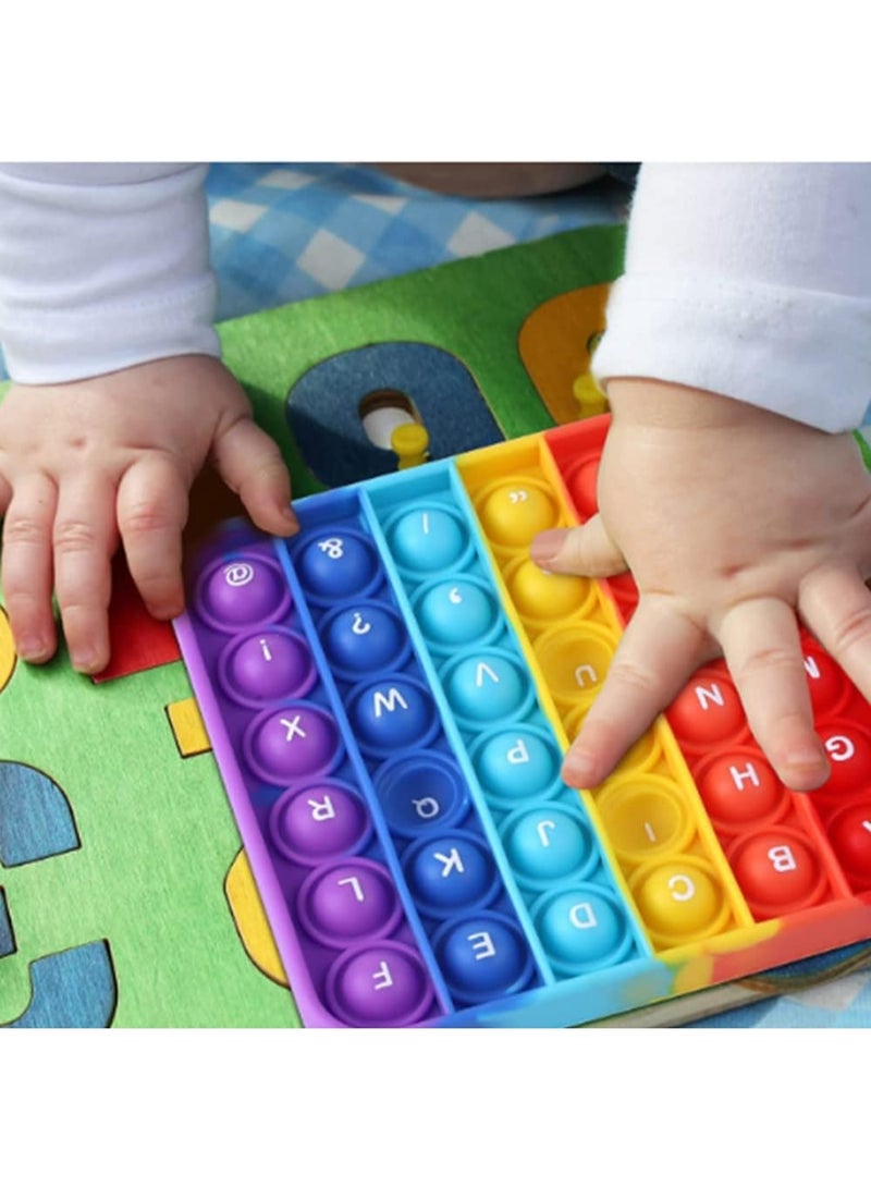 2 in 1 Fidget Toys, ABC Learning and Educational Toys, Poppers Fidget Toys,Stress Relief, Sensory Toys [26 Letters on One Side | Numbers 1-30 on The Other Side] - Image 5