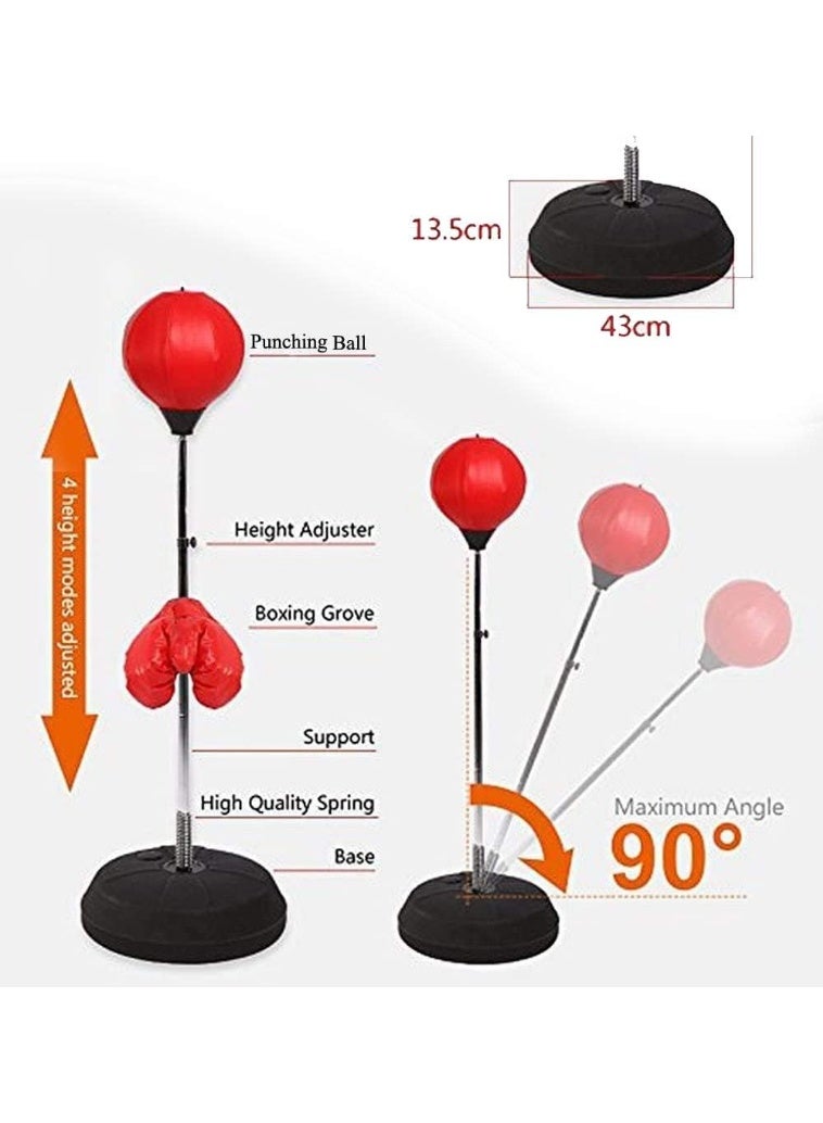 Sky Land Punching Bag with Stand, Boxing Bag for Kids and Amateur - Height Adjustable - Speed Bag - Great for MMA Training, Boxing Equipment, Workout Equipment, Stress Relief & Fitness EM-1846 - Image 4