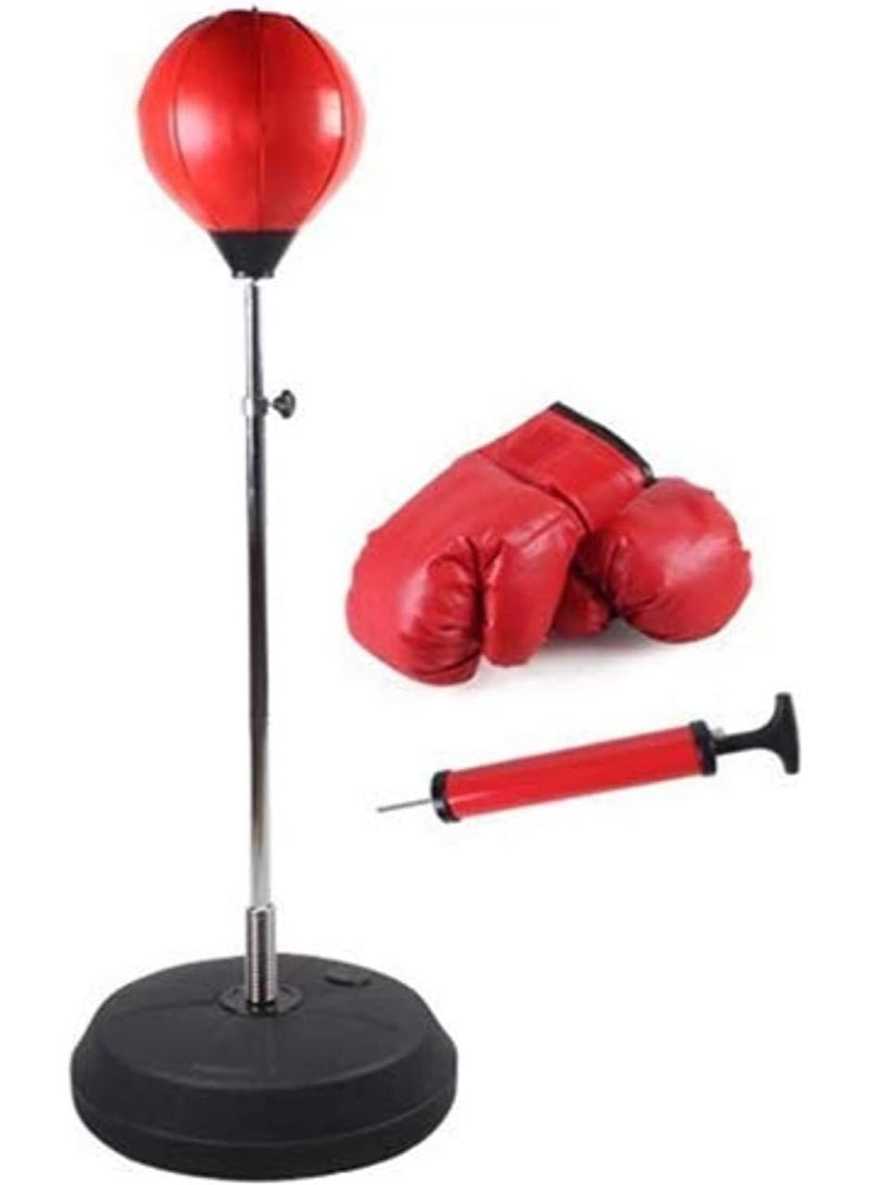 Sky Land Punching Bag with Stand, Boxing Bag for Kids and Amateur - Height Adjustable - Speed Bag - Great for MMA Training, Boxing Equipment, Workout Equipment, Stress Relief & Fitness EM-1846 - Image 1